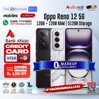 Oppo Reno 12 5G | 12GB RAM | 512GB Storage | 12 Months Installment | PTA Approved | 1 Year Warranty | The Original Bro Mobiles