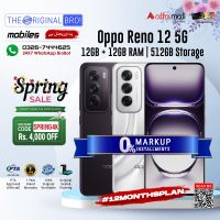 Oppo Reno 12 5G | 12GB + 12GB RAM | 512GB Storage | PTA Approved (Official) | 1 Year Warranty | Installments Upto 12 Months - The Original Bro Mobiles