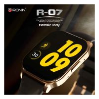 Ronin R-07 Smart Watch - 1.96 Inches 3D Curved Amoled Display - Bluetooth 5.2 and IP68 Water Resistance Features - Multiple Sports Mode with 410x502 Pixel Resolution - 7 Day's Battery Timing, 300mAh Capacity +1 FREE Black Strap With Every Watch - ON INSTA
