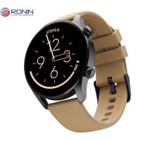 R-08 Always On Display Smart Watch +1 Free Black Strap with Every Watch (Black-Pale Brown) - ON INSTALLMENT