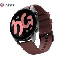 R-08 Always On Display Smart Watch +1 Free Black Strap with Every Watch (Black-Maroon) - ON INSTALLMENT