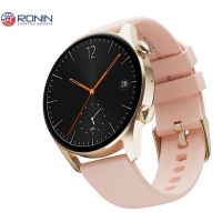 R-08 Always On Display Smart Watch +1 Free Black Strap with Every Watch (Golden-Pink) - ON INSTALLMENT