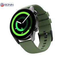 R-08 Always On Display Smart Watch +1 Free Black Strap with Every Watch (Black-Glass Green) - ON INSTALLMENT