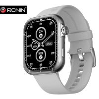 Ronin R-09 Smart Watch +1 Free Black Silicon Strap with Every Watch (Silver) - ON INSTALLMENT