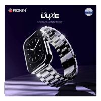 Ronin R-09 Luxe Bluetooth Calling Smartwatch Always On Display +1 Free Black Silicon Strap with Every Watch (Silver) - ON INSTALLMENT