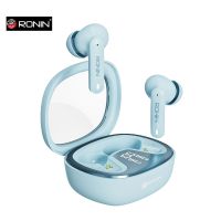 Ronin R-540 | ENC | Digital Display | Dual Mic | IPX4 Water Resistant | Gaming Earbuds (Blue) - ON INSTALLMENT
