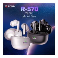 Ronin R-570 Earbuds - Wireless Earbuds Play upto 5 hours - ENC Mode - IPX4 water-resistant - ON INSTALLMENT