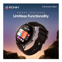 RONIN R-02 BT Calling Smart Watch With 1.43 Inches Screen - Heart Rate, Female Cycle and Stress Monitoring Fitness Watch For Men & Women With Extra Strap - IPX68 Waterproof Smartwatch - ON INSTALLMENT