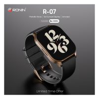 Ronin R-07 Smart Watch - 1.96 Inches 3D Curved Amoled Display - Bluetooth 5.2 and IP68 Water Resistance Features - Multiple Sports Mode - 7 Day's Battery Timing, 300mAh Capacity +1 FREE Black Strap With Every Watch - ON INSTALLMENT