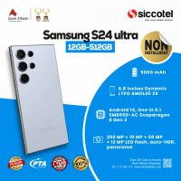 Samsung S24 Ultra 12GB-512GB | 1 Year Warranty | PTA Approved | Non Installment By Siccotel