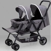 Baby Stroller New Design Two Seats Sit and Lie Down Baby Bed Lightweight Foldable Twins Child Pram Baby Carriage Baby-Car On Installment (Upto 12 Months By Homecart With Free Delivery & Free Surprise Gift & Best Price In Pakistan