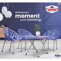 SAAB TREE CHAIRS SP-313 SET WITH TABLE SP-214-S Free Delivery | On Installment