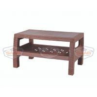 SAAB Pure Plastic 2 Shelf Rattan Table SP-370