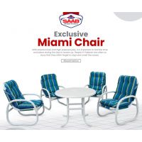 SAAB Miami Chairs Set (4 Chairs + 1 table + 1 Umbrella) with Free Delivery 