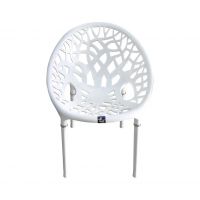 SAAB Tree chair Model SP-313-PL Pure White Pack of 4 Chairs