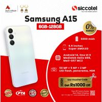 Samsung A15 6GB-128GB | 1 Year Warranty | PTA Approved | Monthly Installment By Siccotel Upto 12 Months