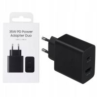 SAMSUNG 35W PD POWER ADAPTER DUO WITHOUT CABLE BLACK 2 PIN - ON INSTALLMENT