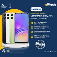 Samsung A05 4GB-64GB | 1 Year Warranty | PTA Approved | Non Installments By ALLTECH