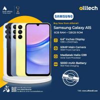 Samsung A15 6GB-128GB | 1 Year Warranty | PTA Approved | Non Installments By ALLTECH