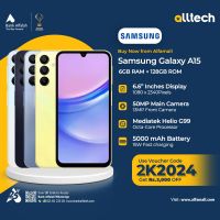 Samsung A15 6GB-128GB | 1 Year Warranty | PTA Approved | Monthly Installments By ALLTECH Upto 12 Months
