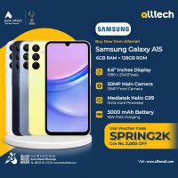 Samsung A15 6GB-128GB | 1 Year Warranty | PTA Approved | Monthly Installments By ALLTECH Upto 12 Months