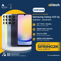 Samsung A25 5G 8GB-256GB | 1 Year Warranty | PTA Approved | Monthly Installments By ALLTECH Upto 12 Months