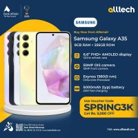 Samsung A35 5G 8GB-256GB | 1 Year Warranty | PTA Approved | Monthly Installments By ALLTECH Upto 12 Months