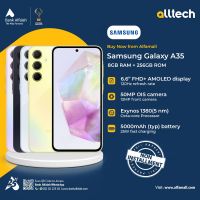 Samsung A35 5G 8GB-256GB | 1 Year Warranty | PTA Approved | Non Installments By ALLTECH