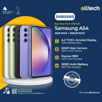 Samsung A54 8GB-256GB | 1 Year Warranty | PTA Approved | Non Installments By ALLTECH