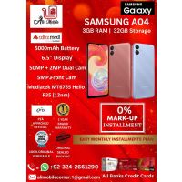 SAMSUNG A04 (3GB RAM & 32GB ROM) On Easy Monthly Installments By ALI's Mobile