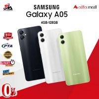 Samsung Galaxy A05 (4GB-128GB)  PTA Approved with One Year Official Warranty on Installments S.A ENTERPRISES-Black-6 Months (0% Markup)