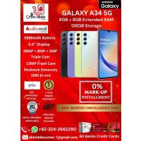 SAMSUNG GALAXY A34 5G (8GB+8GB EXTENDED RAM & 128GB ROM) On Easy Monthly Installments By ALI's Mobile