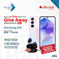 Samsung A35 5G 8+8GB RAM 256GB Storage On Easy Installments (12 Months) with 1 Year Brand Warranty & PTA Approved With Giveaways SALAMTEC & BEST PRICES