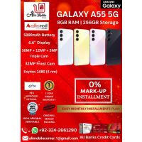 SAMSUNG A55 5G (8GB RAM & 256GB ROM) On Easy Monthly Installments By ALI's Mobile