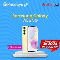 Samsung A35 5G (Awesome Lemon) 256GB 8GB RAM Priceoye Easy Monthly Installment PTA Approved 