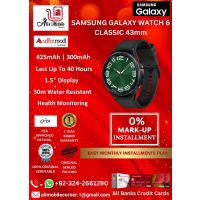 Samsung Galaxy Watch 6 Classic 43mm - (R950) For Men & Women On Easy Monthly Installments By ALI's Mobile