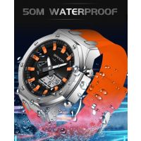 SANDA Outdoor Casual Men Sports Watch Military G Style LED Digital Chronograph Waterproof Date Alarm