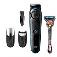 Braun Hair Clippers for Men MGK3220 6 in 1 Beard Trimmer - Ear and Nose Trimmer - Mens Grooming Kit - Cordless and Rechargeable