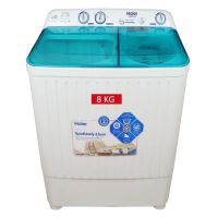 Haier Twin Tub Semi Automatic Washing Machine 8KG (HWM 80-AS) With Free Delivery On Installment By Spark Tech