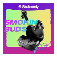 Skullcandy Smokin Buds Wireless Earbuds IPX4 Sweat WaterProof Resistant Headphone 20Hours Battery life Earphones with Smart Mic - ON INSTALLMENT
