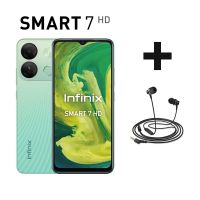 Infinix Smart 7 HD - 64GB ROM - 2+2GB RAM - Green Apple - (Installments) + Free Handsfree