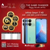 Infiinix Smart 7 HD 2GB RAM 64GB Storage | Installment - The Game Changer