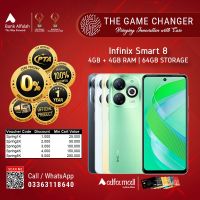 Infiinix Smart 8 4GB RAM 64GB Storage | Installment - The Game Changer