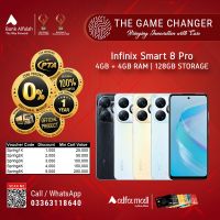 Infinix Smart 8 Pro 4GB RAM 128GB Storage | Installment - The Game Changer