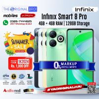 Infinix Smart 8 Pro 4GB RAM 128GB Storage | PTA Approved | 1 Year Warranty | Installment - The Original Bro