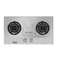 Nasgas 2 Burners Stainless Steel Hob DG-SN2 NON MAGNATIC STAINLESS STEEL TOP ON INSTALLMENTS