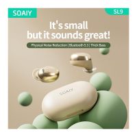  SOAIY SL9 True Wireless Earbuds Bluetooth 5.3 AI Noise Canceling Built-in Mic Waterproof IP54 Game Mode UP TO 30HRS (Random Color) - ON INSTALLMENT