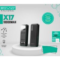 SOVO X17 10000mAh Portable Charger Power Bank - ON INSTALLMENT
