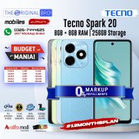 Tecno Spark 20 8GB RAM 256GB Storage | PTA Approved | 1 Year Warranty | Installment - The Original Bro