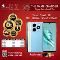 Tecno Spark 20 8GB RAM 256GB Storage | Installments Upto 12 Months - The Game Changer